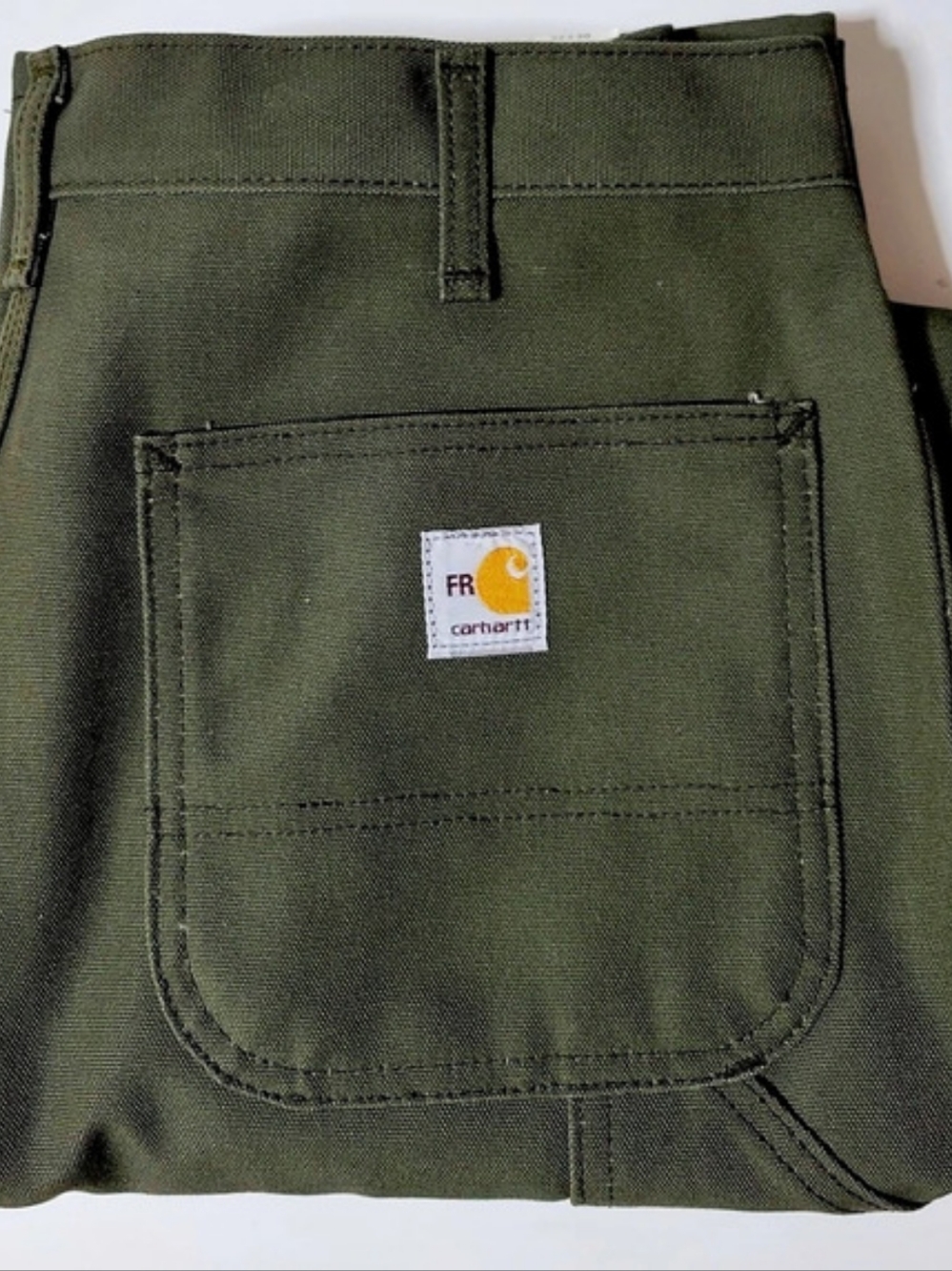 Carhartt FR Duck Work Dungaree FR Cargo Pants Green Waist 32 Inseam 30 NWT